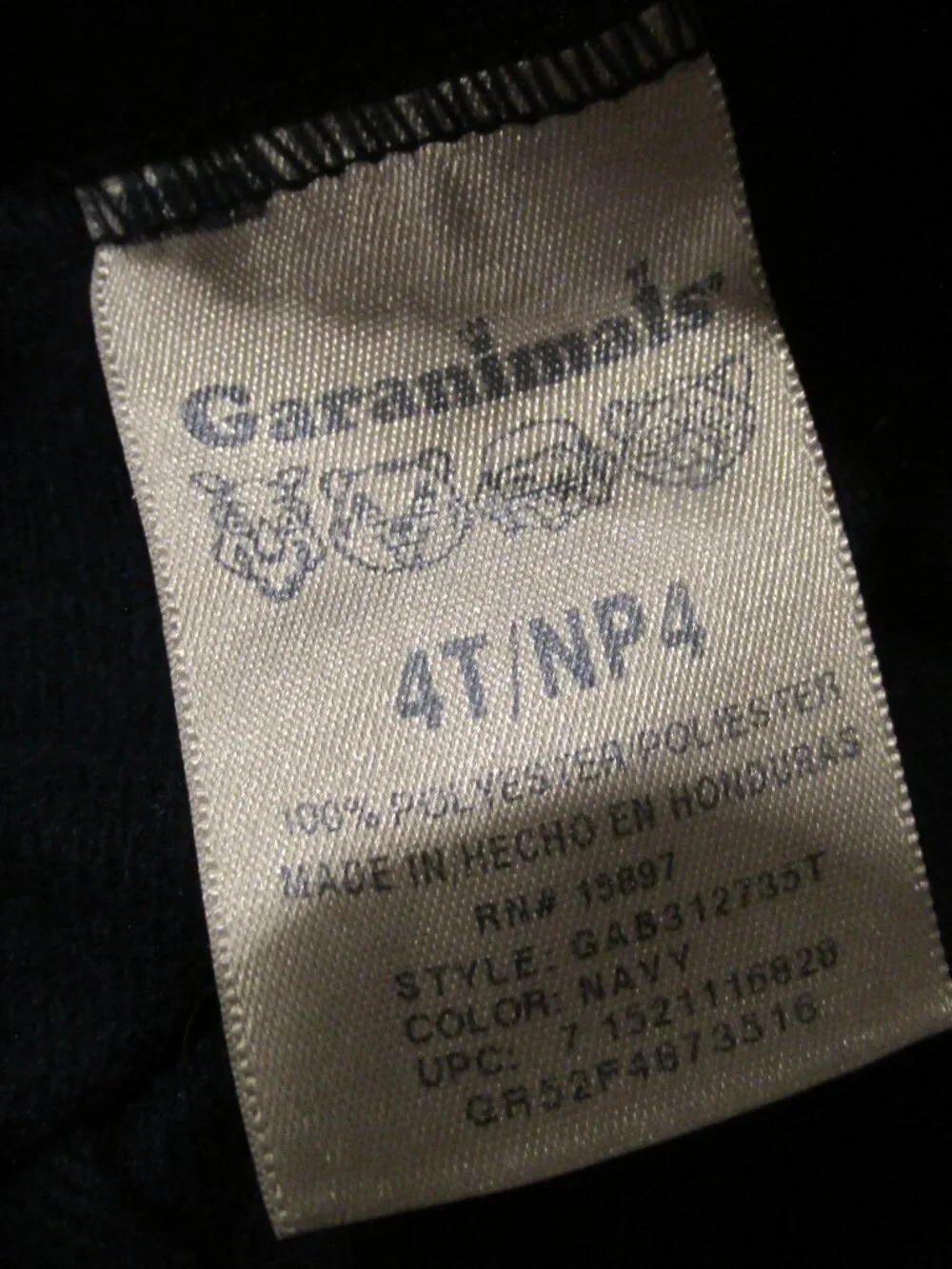 Garanimals Pull On Sweatpants Toddler Boys Size 4T Navy‎ Blue Elastic Joggers